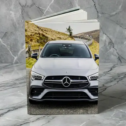 Mercedes AMG CLA Silver Mountain Road