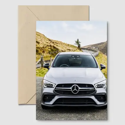 Mercedes AMG CLA Silver Mountain Road