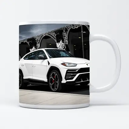 Lamborghini Urus White SUV Urban Street
