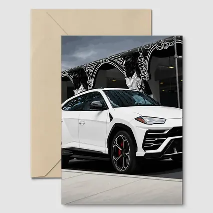 Lamborghini Urus White SUV Urban Street