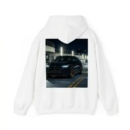 Lamborghini Urus Black Night City Street