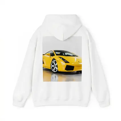 Lamborghini Gallardo Yellow Supercar White Background