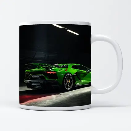 Lamborghini Aventador Green Supercar Dark Garage