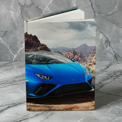 Lamborghini Huracan Blue Desert Rocky Landscape