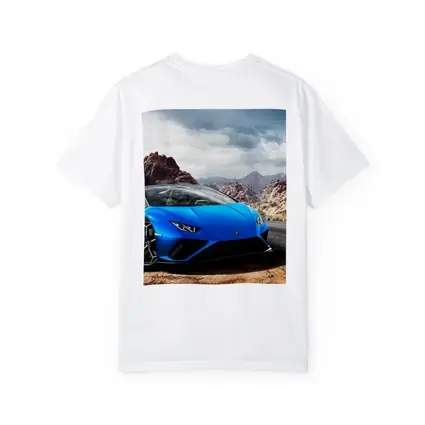 Lamborghini Huracan Blue Desert Rocky Landscape