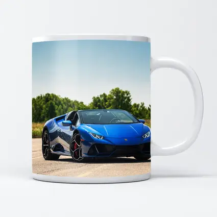 Lamborghini Huracan Blue Spyder Open Air