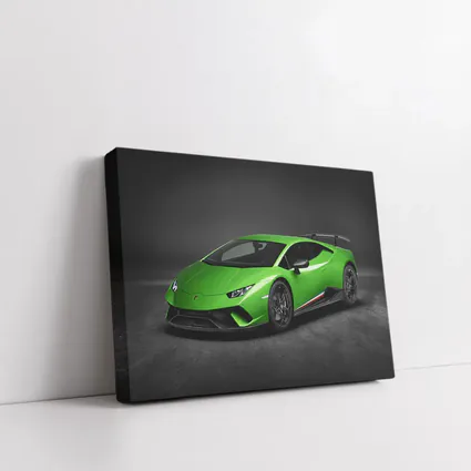 Lamborghini Huracan Green Supercar Dark Studio