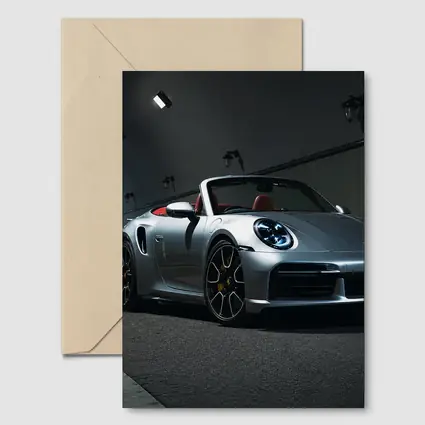 Porsche 911 Silver Cabriolet Tunnel Night