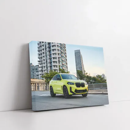BMW X4 M Yellow Urban City Street