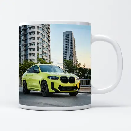 BMW X4 M Yellow Urban City Street