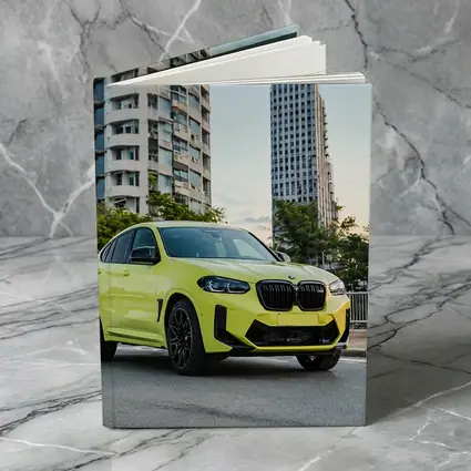 BMW X4 M Yellow Urban City Street