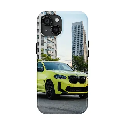 BMW X4 M Yellow Urban City Street