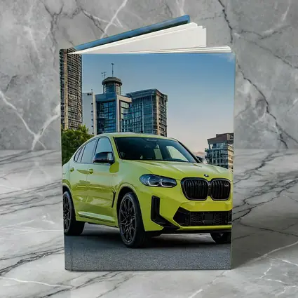 BMW X4 M City Street Yellow SUV