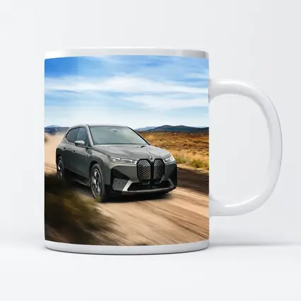 BMW iX Electric SUV Desert Dirt Road