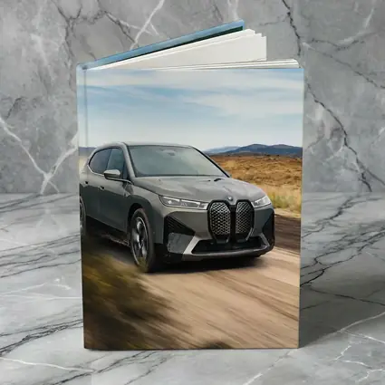 BMW iX Electric SUV Desert Dirt Road