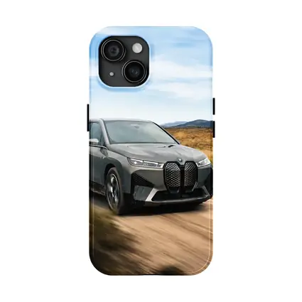 BMW iX Electric SUV Desert Dirt Road