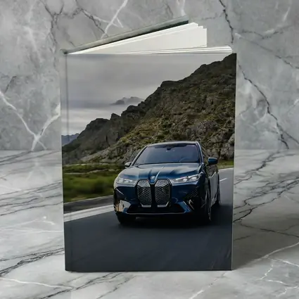 BMW iX Electric SUV Mountain Road Drive
