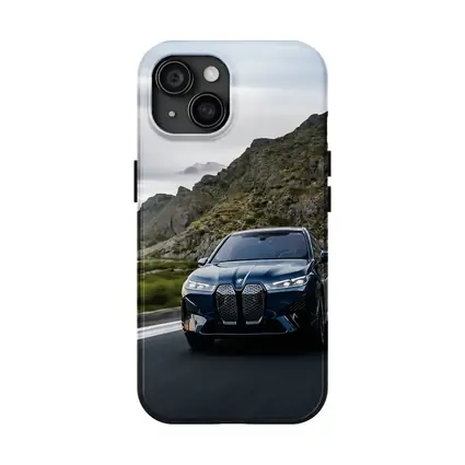 BMW iX Electric SUV Mountain Road Drive