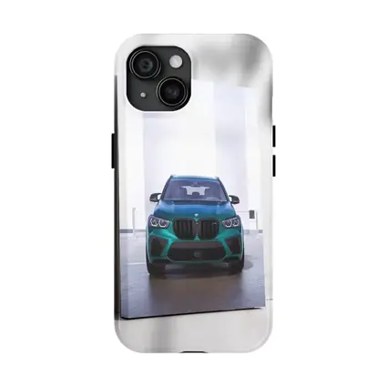 BMW X5M Teal Front View Indoor