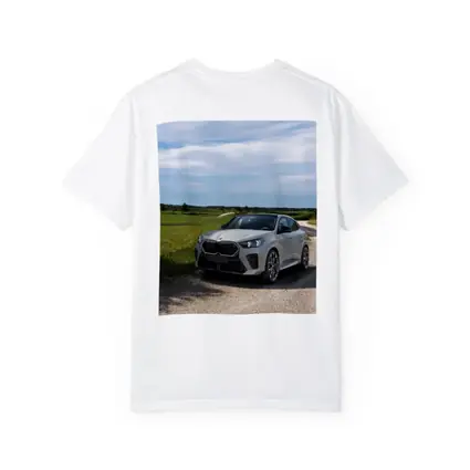 BMW X6M Silver on Rural Gravel Road