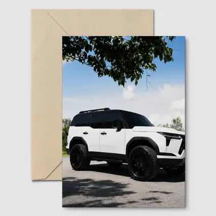 Lexus GX White SUV Parked Outdoors