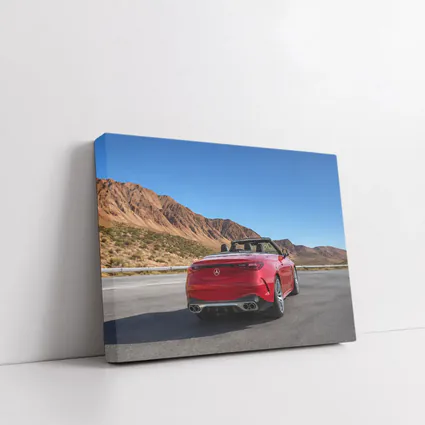 Mercedes AMG Cabriolet Red Desert Mountain Road
