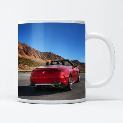 Mercedes AMG Cabriolet Red Desert Mountain Road