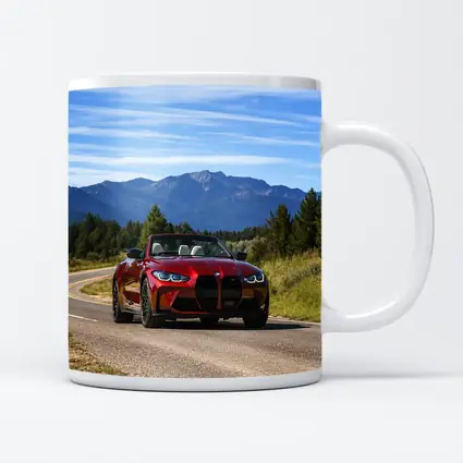 BMW M4 Convertible Red Mountain Road Drive