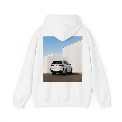 BMW X3 White SUV Minimal Architecture Background