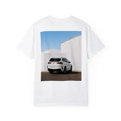 BMW X3 White SUV Minimal Architecture Background