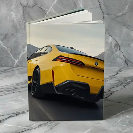 BMW M4 Yellow Coupe Mountain Road