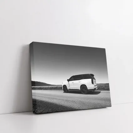 Cadillac Escalade Black White Open Road