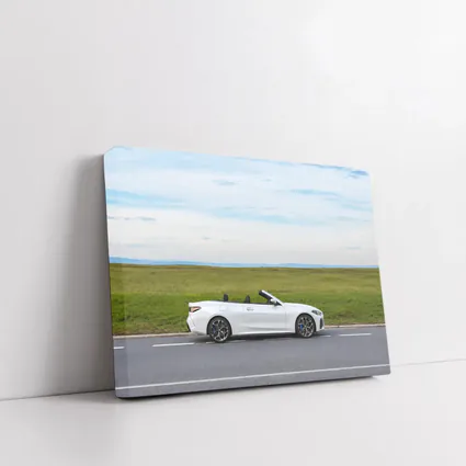 BMW 4 Series Convertible White Open Road