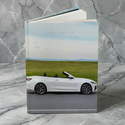 BMW 4 Series Convertible White Open Road