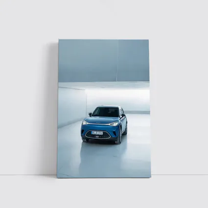 Smart Car Blue Electric SUV Studio Garage
