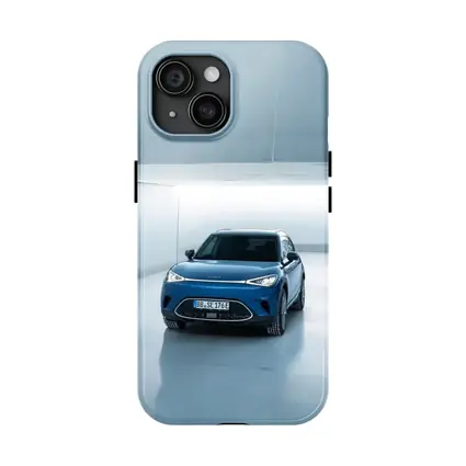 Smart Car Blue Electric SUV Studio Garage