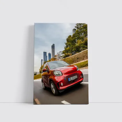 Smart EQ Fortwo Red City Skyline Drive