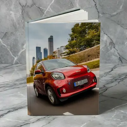 Smart EQ Fortwo Red City Skyline Drive