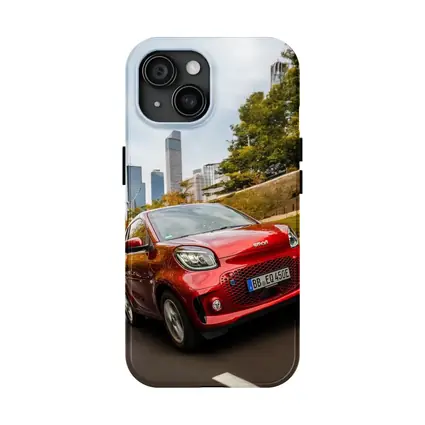 Smart EQ Fortwo Red City Skyline Drive