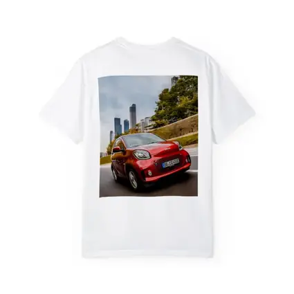 Smart EQ Fortwo Red City Skyline Drive