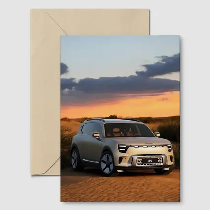 Smart Car SUV Desert Sunset Dunes