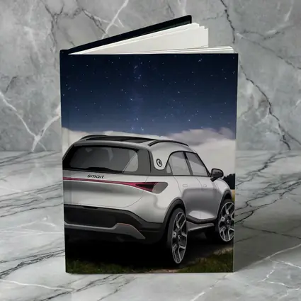 Smart Car Rear View Starry Night Sky