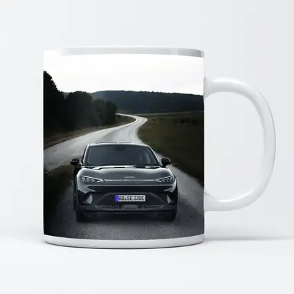 Smart Car On Winding Country Gravel Road