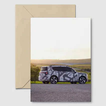 Smart Car Camouflage Wrap Golden Countryside Sunset
