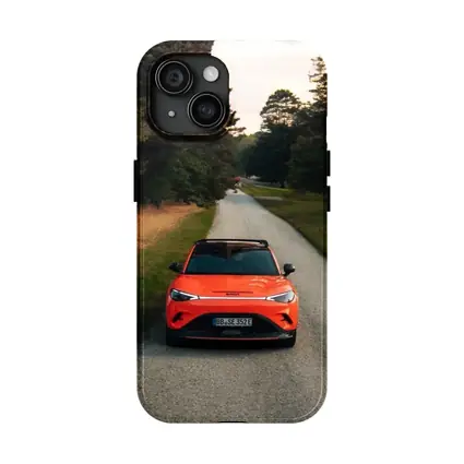 Smart Car Orange SUV Forest Road