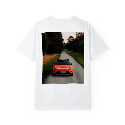 Smart Car Orange SUV Forest Road