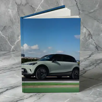 Smart Car Green Highway City Background