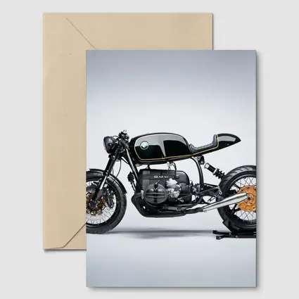 BMW Cafe Racer Custom Motorcycle Black Gold