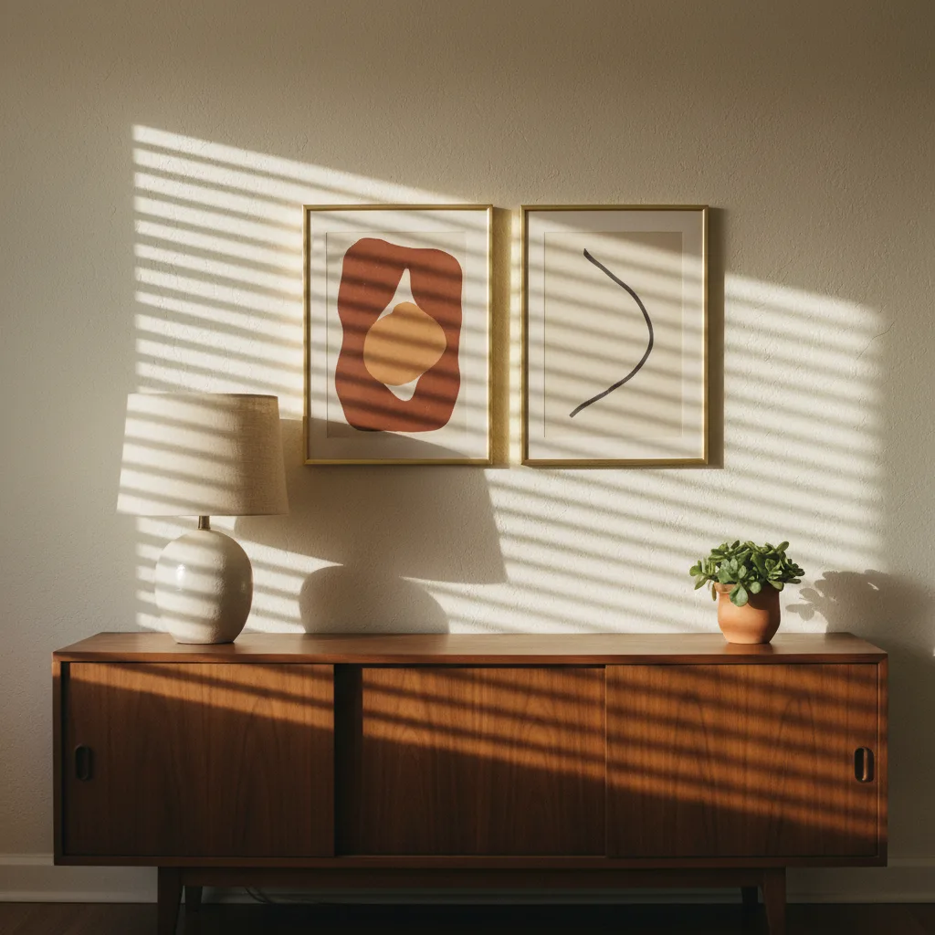 Mid-Century Modern Wall Art: What Actually Fits the Look